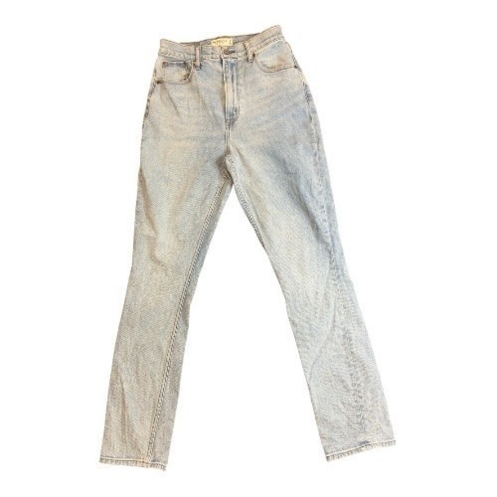 Abercrombie Fitch 90s Slim Straight Ultra High Rise Jeans Light Curve Love | 27